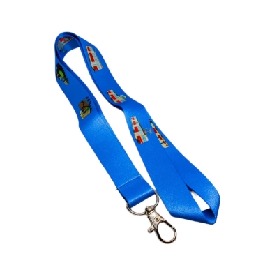 Modrá šňůrka na krk tramvaje                    