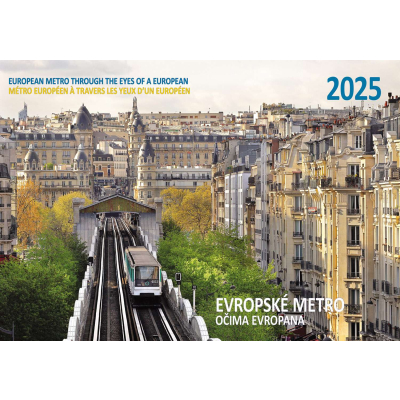 Nástěnný kalendář Evropské metro očima Evropana 2025                    