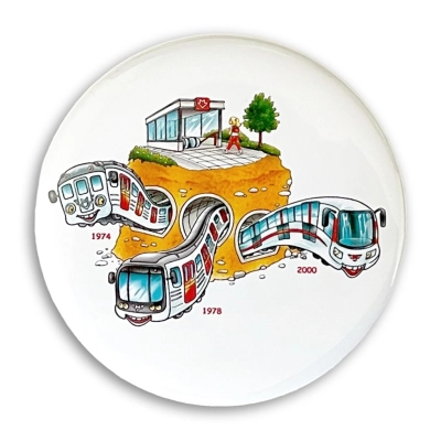 Charitativní magnetka Klokart (kolekce Historie metra)                    