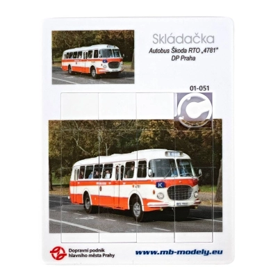 Skládačka (hra) autobus Škoda 706 RTO DPP                    