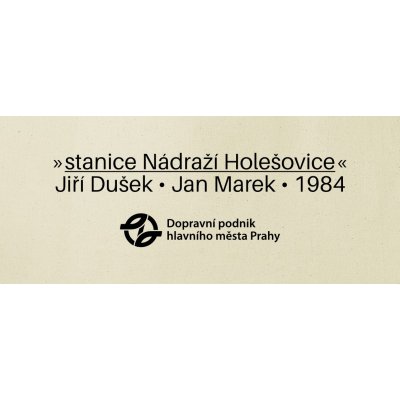 Bavlněná taška Nádraží Holešovice (art kolekce)