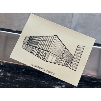 Pohlednice Nádraží Holešovice (art kolekce)