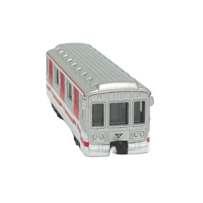 Kovové pražské mini metro s logem