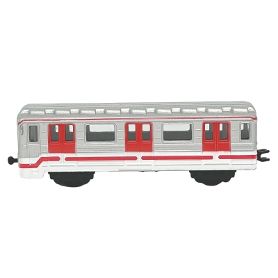 Kovové pražské mini metro s logem