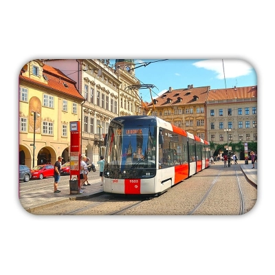 Magnetka tramvaj Škoda 52T na Malostranském náměstí                    