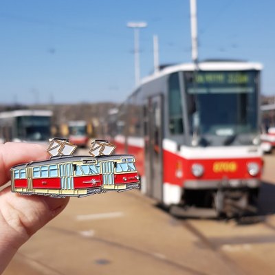 Kravatová spona tramvaj Tatra T2