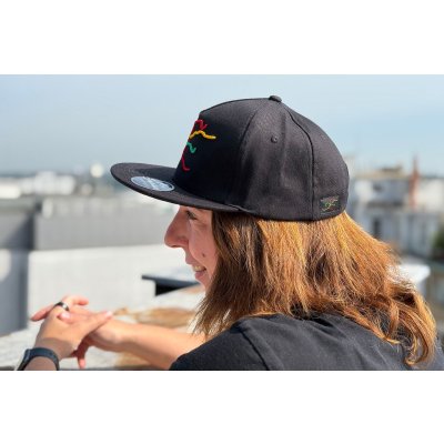 Kšiltovka s trasami metra | černá