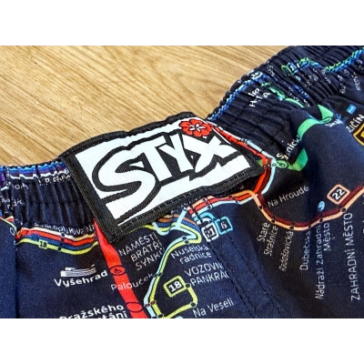 Dámské trenky Styx se schématem pražské MHD