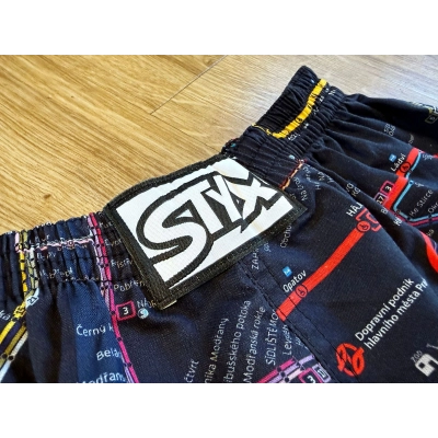 Dětské trenky Styx se schématem pražské MHD