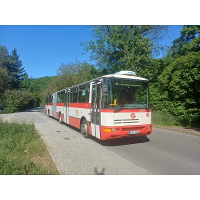 Komentovaná jízda Karosou B961 č. 6379 k zahájení provozu Tunelbusu v trase Dejvická – Sídliště Čimice