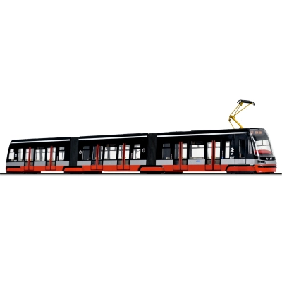 Model nízkopodlažní tramvaje Škoda 15T (H0)