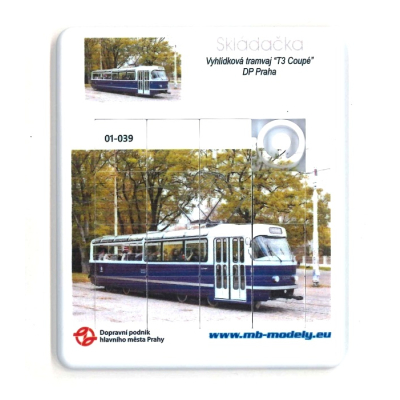 Skládačka (hra) tramvaj T3 Coupé                    