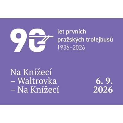 Jízdy k výročí 90 let trolejbusů Na Knížecí – Waltrovka – Na Knížecí
