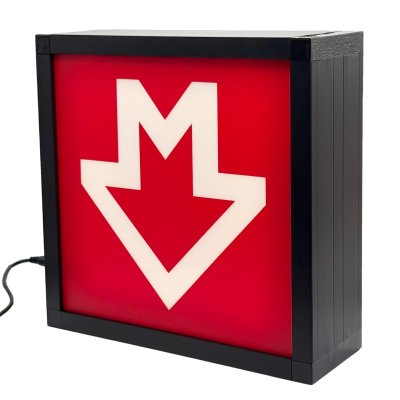 Designový LED box Metro C („Button“)