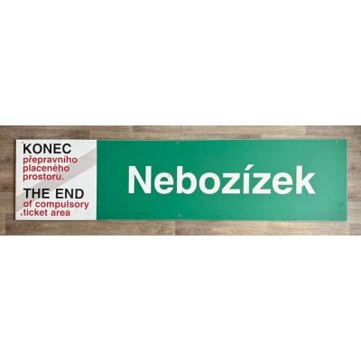 Originální orientační tabule „Nebozízek“