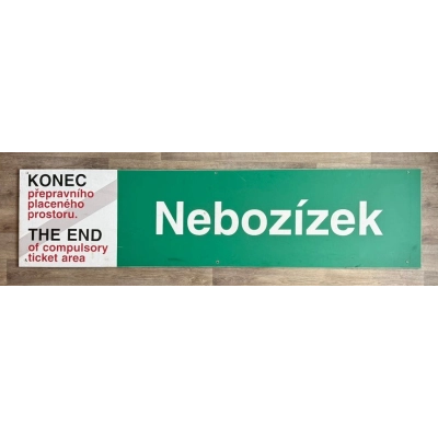 Originální orientační tabule „Nebozízek“