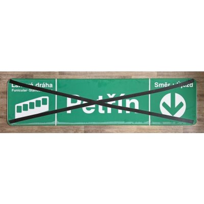 Originální orientační tabule „Petřín“