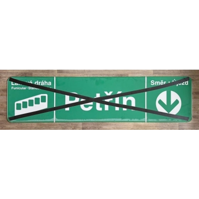 Originální orientační tabule „Petřín“