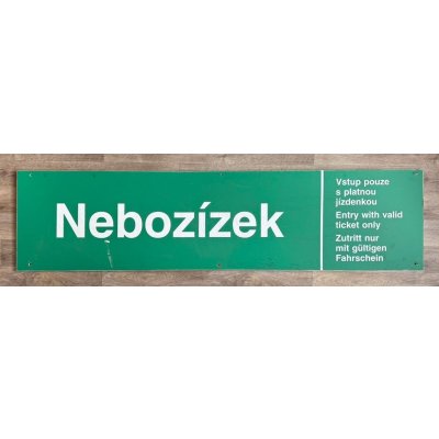 Originální orientační tabule „Nebozízek“