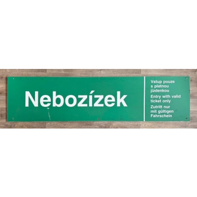 Originální orientační tabule „Nebozízek“