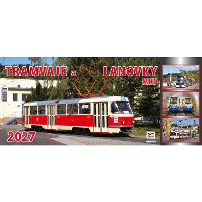 Stolní kalendář Tramvaje a lanovky MHD 2027