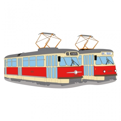 Sportovní triko tramvaje Tatra T2