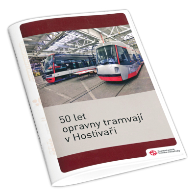 Brožura 50 let opravny tramvají v Hostivaři                    