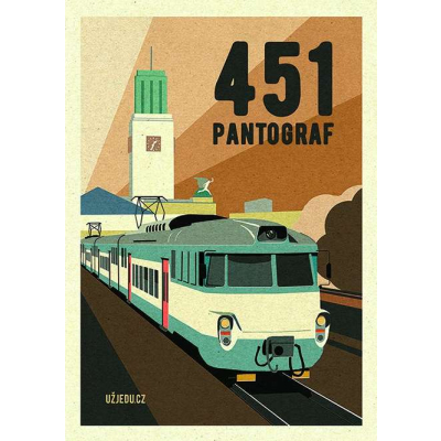 Plakát pantograf 451 v Hradci Králové                    