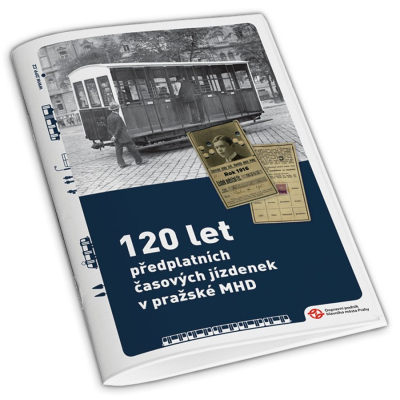 Brožura 120 let předplatních časových jízdenek v pražské MHD                    