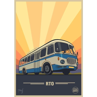 Plakát autobus Škoda 706 RTO                    