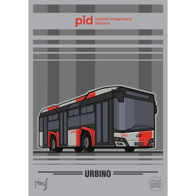 Plakát autobus Solaris Urbino 10,5 (nátěr PID)                    