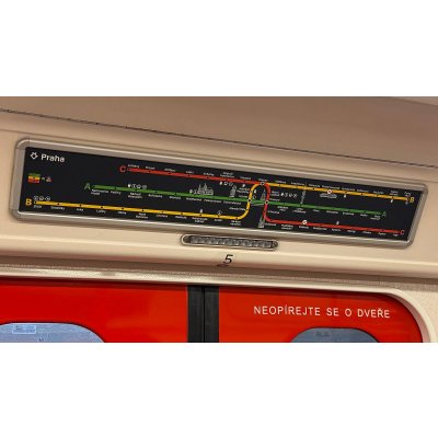 Schéma linek metra „Jezevčík“