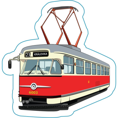 Samolepka tramvaj Tatra T2                    