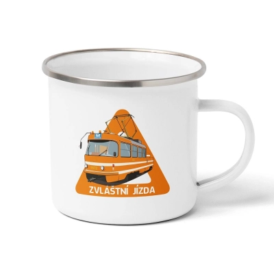 Plecháček Mazačka (vůz 5572) Pozor „Zvláštní jízda“                    