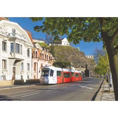 Sada 13 pohlednic pražských tramvají