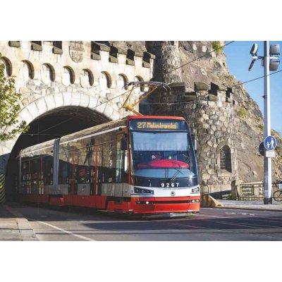 Sada 13 pohlednic pražských tramvají