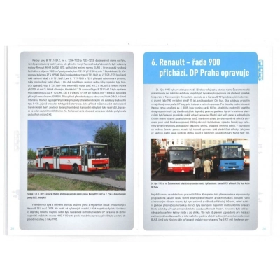 Brožura Historie provozu autobusů Karosa typových řad 700 a 900 v Dopravním podniku Praha