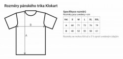 Černé pánské charitativní triko Klokart (kolekce Transport)