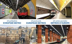 Sada 24 pohlednic Evropské metro