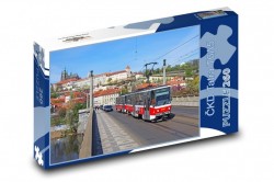Puzzle ČKD Tatra T6 pod Pražským hradem (A3)