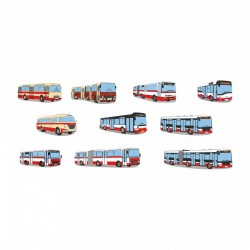 rnek s obrázky pražských autobusů