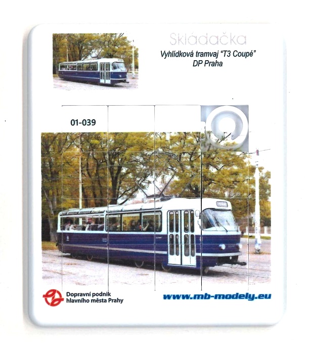 Skládačka (hra) tramvaj T3 Coupé