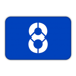 Magnetka tramvajová orientace linka 8