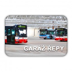 Magnetka Garáže Řepy (autobusy Irisbus CItybus 12M)