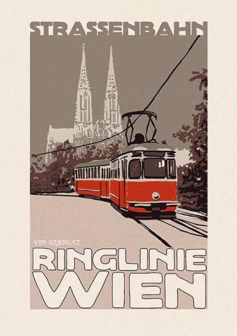Pohlednice Ringlinie Wien
