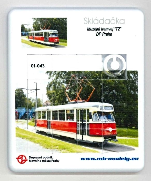 Skládačka (hra) tramvaj Tatra T2 (linka 23)