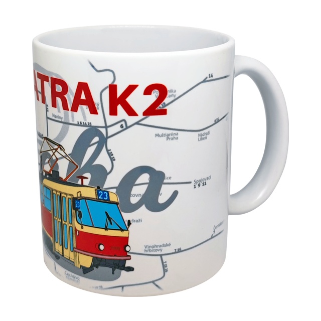 Hrnek tramvaj ČKD Tatra K2 (ev. č. 7000)