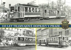 Pohlednice 130 let tramvajové dopravy v Praze