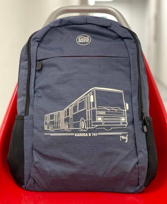 Modrý batoh autobus Karosa B 741