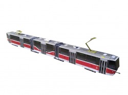 Papírový model tramvaje ČKD Tatra KT8D5.RN2P („vystřihovánky“)